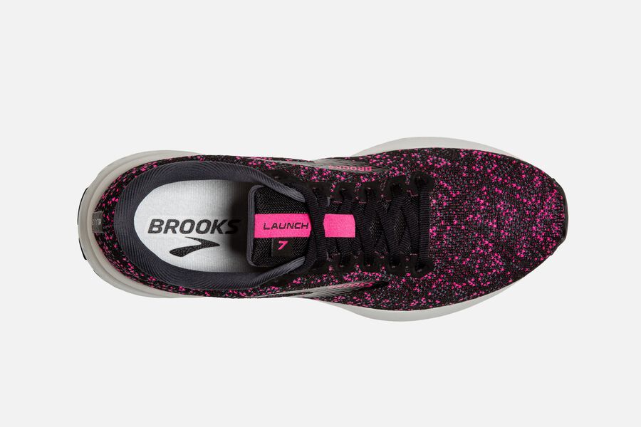 Brooks Israel Launch 7 Road Running Shoes Womens - Black/Red - ASR-846519